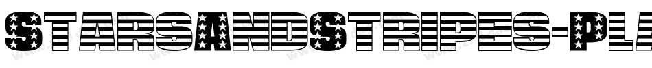 StarsAndStripes-Plain Regular字体转换